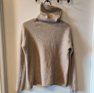Line The Label Merino Wool And Cashmere Turtleneck In Beige